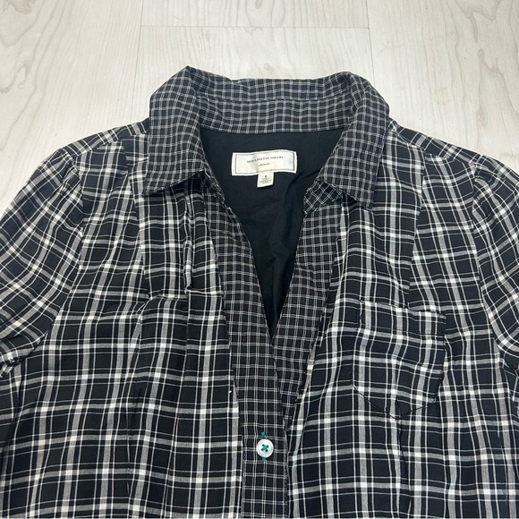 Moulinette Soeurs Anthropologie 100% Cotton Plaid Mini Dress Whimsy Goth Size 6 - Picture 7 of 9